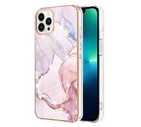Sawiqpd for iPhone 16 Pro Max 5G Case, Glitter Sparkle Marble Effect Soft Silicone Phone Cover Slim Thin TPU Bumper Shockproof Scratch-resistant Protective Case for iPhone 16 Pro Max, Rose Gold
