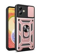 Sawiqpd for Motorola Moto G34 5G Phone Case with Slide Camera Cover, Magnetic Metal Ring Kickstand Shockproof Military Grade Cover Heavy Duty Tough Armour Protection Case for Moto G34 5G, Rose Gold