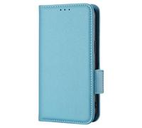Sawiqpd for Nokia HMD Fusion X1 Case, Slim Shockproof Flip Wallet Protective Notebook Leather Phone Case with Card Holder Magnetic Stand Soft TPU Bumper for Nokia HMD Fusion X1 Cover, Light Blue