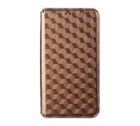 Sawiqpd for Nokia HMD Fusion X1 Phone Case, Magnetic Protective Flip Wallet Leather Case Shockproof Cover with Card Slots Kickstand Soft TPU Bumper Slim Cover for Nokia HMD Fusion X1, Brown