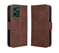 Sawiqpd for Nokia HMD Pulse/HMD Pulse Pro/HMD Pulse+ Plus Phone Case, Premium Leather Folio Flip Wallet Cover with Credit Card Pocket ID Slots Magnetic Stand Shockproof Protective Cover, Brown