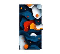 Sawiqpd for Samsung Galaxy A18 Case, Shockproof PU Leather Wallet Phone Case Art Pattern TPU Bumper Flip Protective Cover for Samsung A18 5G / A18 4G with Magnetic Stand Card Slots, Gradual Layer