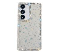 Sawiqpd for Samsung Galaxy A36 5G Case, Girly Glitter Diamonds Crystal Luxury Shiny Phone Case for Women Bling Slim Silicone Bumper Shockproof Protective Cover for Samsung Galaxy A36 5G, Stars