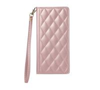 Sawiqpd for Samsung Galaxy S25 FE Case, Shockproof Strong Magnetic Premium Leather Wallet Flip Phone Case with Card Holder Kickstand RFID Blocking Protective Cover for Samsung S25 FE, Rose Gold