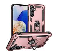 Sawiqpd for Samsung Galaxy S25 Ultra 5G Case, Military Grade Tough Heavy Armored Protective Phone Case with Magnetic Ring Kickstand Slim Shockproof Duty Armor Cover for Samsung S25 Ultra, Rose Gold