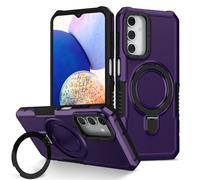 Sawiqpd for Samsung S25 Edge Phone Case, Lightweight Military Grade Drop Protective Cover with Foldable Stand Heavy Duty Hard PC Tough Armor TPU Bumper for Samsung Galaxy S25 Edge Case, Dark Purple