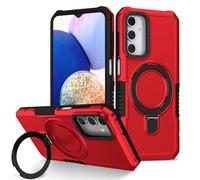 Sawiqpd for Samsung S25 Edge Phone Case, Lightweight Military Grade Drop Protective Cover with Foldable Stand Heavy Duty Hard PC Tough Armor TPU Bumper for Samsung Galaxy S25 Edge Case, Red