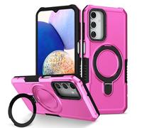 Sawiqpd for Samsung S25 Plus Phone Case, Lightweight Military Grade Drop Protective Cover with Foldable Stand Heavy Duty Hard PC Tough Armor TPU Bumper for Samsung Galaxy S25 Plus Case, Pink