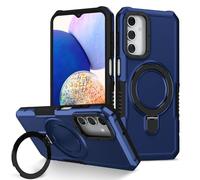 Sawiqpd for Samsung S25 Plus Phone Case, Lightweight Military Grade Drop Protective Cover with Foldable Stand Heavy Duty Hard PC Tough Armor TPU Bumper for Samsung Galaxy S25 Plus Case, Blue