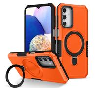 Sawiqpd for Samsung S25 Plus Phone Case, Lightweight Military Grade Drop Protective Cover with Foldable Stand Heavy Duty Hard PC Tough Armor TPU Bumper for Samsung Galaxy S25 Plus Case, Orange