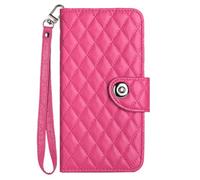 Sawiqpd for Sony Xperia 1 VIII Case, Multi Function Flip Wallet Cover with 7 Card Holder 1 Cash Slot Magnetic Buckle Stand Shockproof Girly Phone Case for Sony Xperia 1 VIII, Rose Red