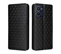 Sawiqpd Phone Case for Nokia HMD Pulse/HMD Pulse Pro/HMD Pulse Plus, Magnetic Protective Folio Flip Wallet Leather Case Shockproof Cover with Card Slots Stand Soft TPU Bumper Slim Cover, Black