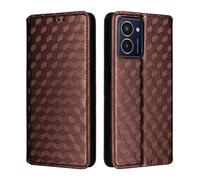 Sawiqpd Phone Case for Nokia HMD Pulse/HMD Pulse Pro/HMD Pulse Plus, Magnetic Protective Folio Flip Wallet Leather Case Shockproof Cover with Card Slots Stand Soft TPU Bumper Slim Cover, Brown