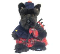 Sawley Fine Arts Plush SCOTTISH TERRIER TARTAN PIPER