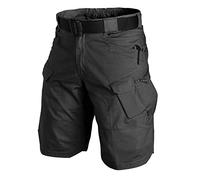 Sawmew Men's Military Shorts Quick Dry Tactical Shorts Breathable Camping Mountaineering Pants Short With Multi Pockets (Color : Black, Size : L)