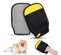SAWMONG 2Pcs Pet Hair Removal Glove, Pet Hair Remover Glove for Dogs & Cats with Thumb Hole for Better Fit, Reusable Pet Hair Removal Tool for Couch,Clothes, Carpet, Curtain