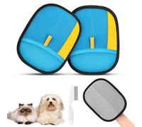SAWMONG Pet Hair Removal Glove, 2Pcs Cat & Dog Reusable Pet Hair Remover Gloves 2025 New Upgrade, Grooming Pet Hair Remover Tool for Couch, Car, Furniture, Carpet