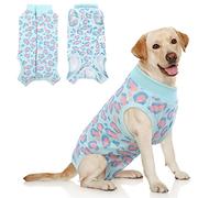 SAWMONG Recovery Suit for Dogs After Surgery, Dog Recovery Suit Dog Spay Surgical Suit for Female Dogs, Dog Onesie Body Suit for Surgery Male Substitute Dog E-Collar (Blue Leopard,XXL)