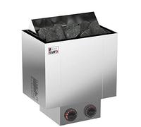 SAWO Nordex 2017 6,0 kW Electric Sauna Heater; with Built-in Control Unit (NB Model); Multi-Voltage: Either Single-Phase or 3-Phase; Stainless Steel Housing