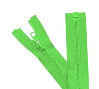 Sawoake 2PCS #5 5 Inch Separating Jacket Zippers for Sewing Coats Jacket Zipper Grass Green Molded Plastic Zippers Bulk Tailor DIY Sewing Tools for Garment/Bags/Home Textile