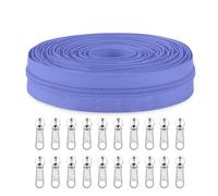 Sawoake #3 Nylon Coil Zippers by The Yard Bulk 10 Yards with 20pcs Zipper Sliders for DIY Sewing Tailor Craft Bag Garment Home Textile…(MediumPurple)