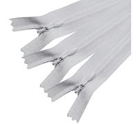 Sawoake Invisible Zippers 11 Inch #3, Gray Nylon Coil Zippers 3-Pack for Sewing, Skirts, Pockets, Pillows (Gray, 11", 3PCS)