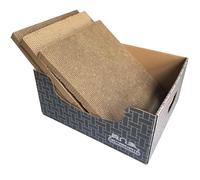 SAWOOGAHO Extra Large Cat Scratch Box Cardboard Cats Scratcher with Bigger Space Double-Sided Scratching Boxes Refillable Pad Easy to Clean Scratchers for Indoor Cats (Grey 3 pcs Pads)