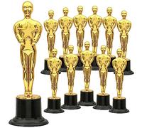 Sawowkuya 12 Pack 6'' Plastic Gold Star Award Trophies for Party Decorations, Party Favors, School Award, Game Prize, Party Prize and Appreciation Gifts