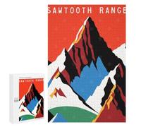 Sawtooth Range Idaho USA Puzzle for Adults, 1000 PCS, Illustrated Jigsaw Edition, Shared Puzzle Time for Family And Friends, at Home
