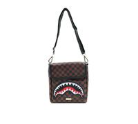 Sawtooth Sharks In Paris Messenger Sling - unisex - SPRAYGROUND - Cross Body Messenger - Brown - ONE SIZE - Bags ONE SIZE