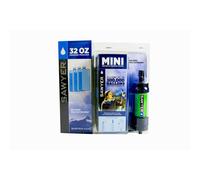 Sawyer Mini Original Water Filter Value Set with 3 x 1 Litre or 2 x 2 Litre drinking bags, Sawyer Mini Gr?n