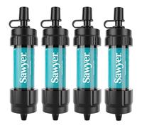 Sawyer Products SP3404 Mini Water Filtration System, Filter and Cleaning Plunger only, 4-Pack, Teal