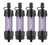 Sawyer Products SP3504 Mini Water Filtration System, Filter and Cleaning Plunger only, 4-Pack, Purple