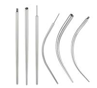 sawyofu Piercing Taper Insertion Tool 6pcs 16G 18G Stainless Steel Flat Back Earring Labret Cartilage Piercing Threader Insertion Changing Tool For Nose Ear Lip Eyebrow (16G)