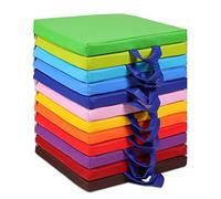 Sawysine 12 Pcs Floor Cushions Classroom Flexible Floor Seating with Handle for Kids in Home School Classroom Kindergarten Daycare Nursery (Classic Color,Square)