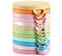 Sawysine 12 Pcs Floor Cushions Classroom Flexible Floor Seating with Handle for Kids in Home School Classroom Kindergarten Daycare Nursery (Pastel Color,Round)