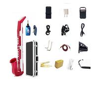 Sax Beginners Kit Digital Saxophone Electronic Saxophone Is Suitable For Self-study Entertainment Leisure And Playing Musical Instruments Wind Instrument (Color : Pink 3)