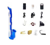 Sax Beginners Kit Digital Saxophone Electronic Saxophone Is Suitable For Self-study Entertainment Leisure And Playing Musical Instruments Wind Instrument (Color : Blue 1)