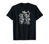 Sax Cat Jazz Music Blues Instrument Kitty Orchestra Design T-Shirt