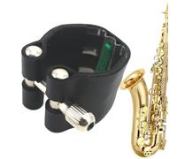 Sax Clamp, Leather Fastener Clip, Alto Saxophone Ligature, Soprano Saxophone Clip, Saxophone Mouthpiece Clamp, Portable Sax Ligature, Alto Soprano Clamp, Leather Saxophone Fastener