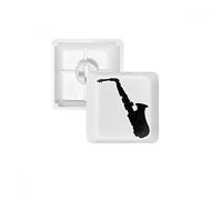 Sax Classical Music Listening Fresh PBT Keycaps for Mechanical Keyboard White OEM No Marking Print