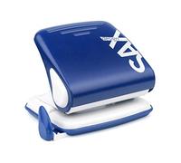 SAX Hole punch 418, 30 sheets, with stop rail (blue)