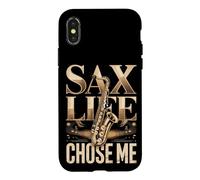 Sax Life Chose Me Saxophone Player Case for iPhone X/XS