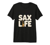 Sax Life Cool Saxophone Jazz Musician Vibes Premium T-Shirt