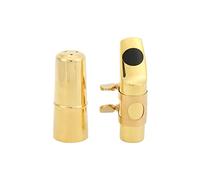 Sax Mouthpieces, Durable Music Accessories Saxophone Mouthpiece Kit Metal Compact with Cushions for Wind Instrument for Althorn(Breeze No. 7)