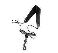 Sax Neck Strap Belt Metal Hook Adjustable for Saxophone Alto Beginners Gifts Black 60 cm