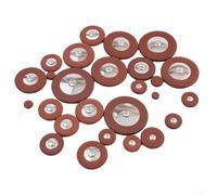 Sax Pad Replacement Kit with Various Sizes Ideal Solution for Maintaining Your Saxophones (Alto leather pad)