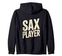 Sax Player Jazz Saxophone Music Lover Band Zip Hoodie