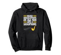 Sax Player Never Underestimate An Old Man With A Saxophone Pullover Hoodie