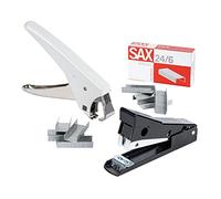 SAX Stapler Set Frog Stapler 400 Pack of 1000 24/6 Staples Galvanised Skre-Click Stapler